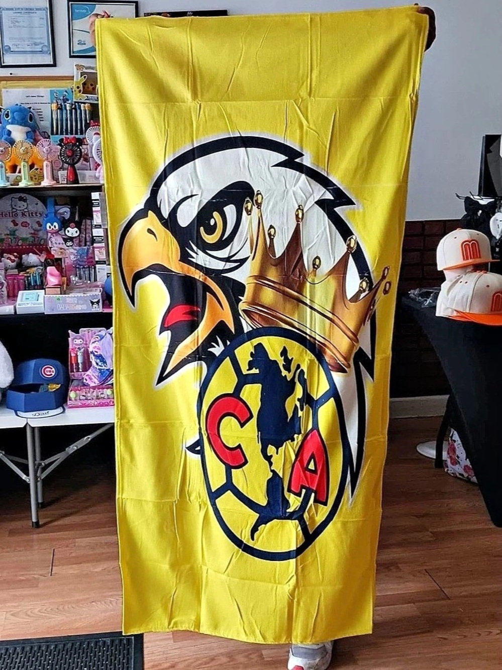 Club America Soccer Fan Flag 3x5 Yellow & Black